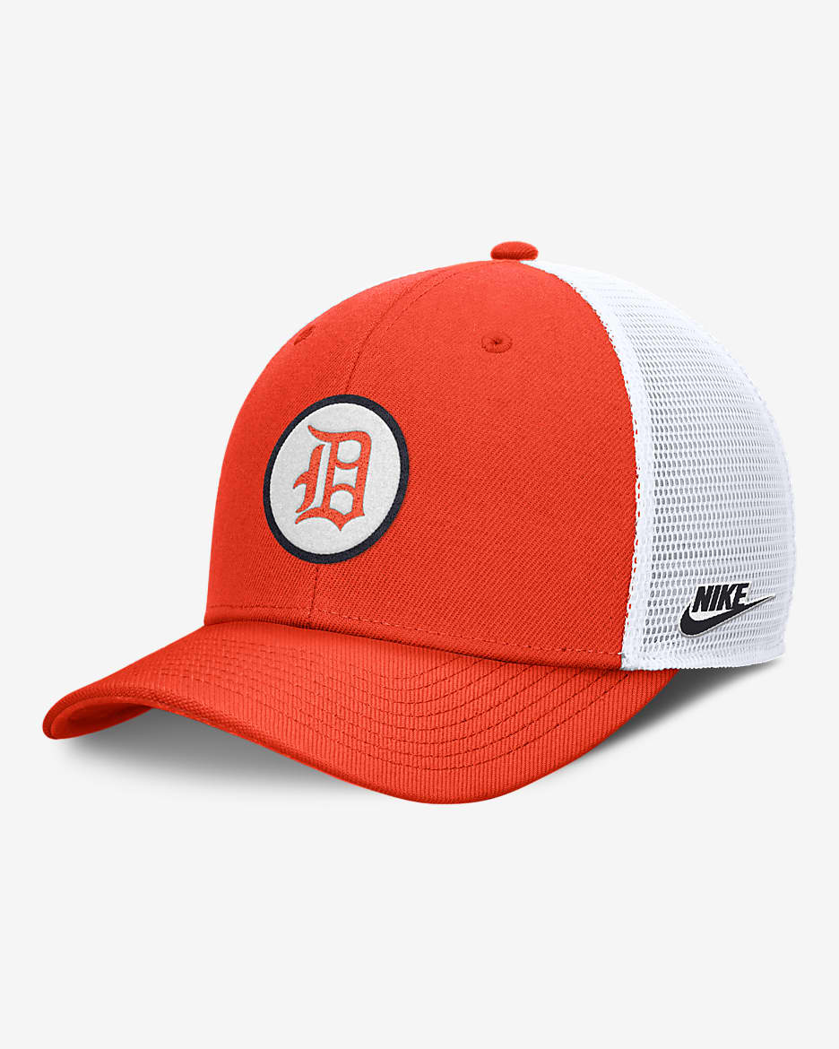 Detroit Tigers Cooperstown Rise Men s Nike Dri FIT MLB Trucker Adjustable Hat. Nike